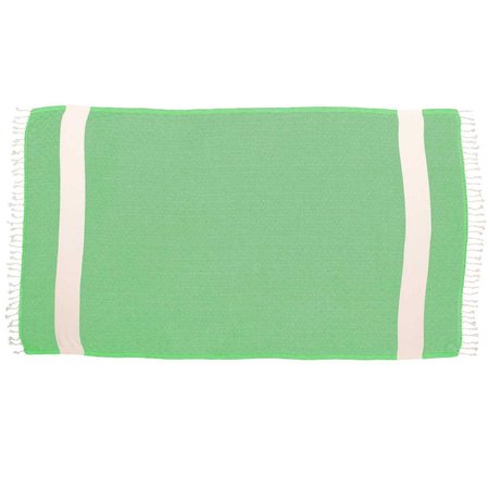 Deerlux 100% Cotton Turkish Bath Towel, 40 x 70 Diamond Peshtemal, Lime Green QI004004.GN